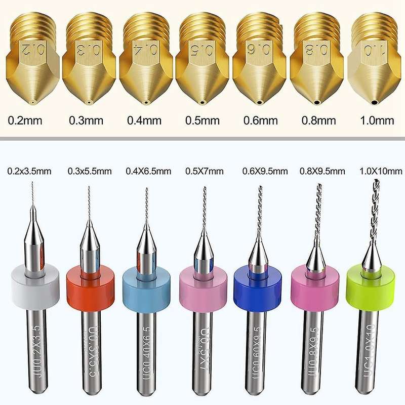 3d Printer Nozzle Kit Mk8 Extruder with Bits for Creality Cr-10 Ender