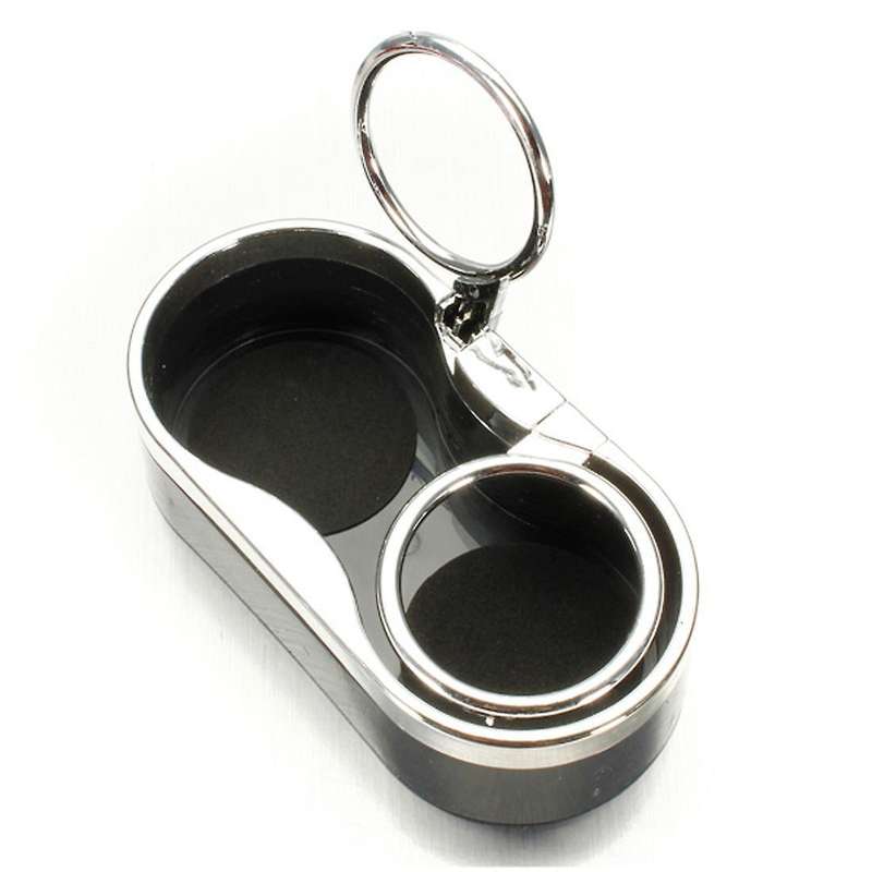 Dual Hole Drink Bottle Cup Holder Stand Durable Plastic Auto Mount