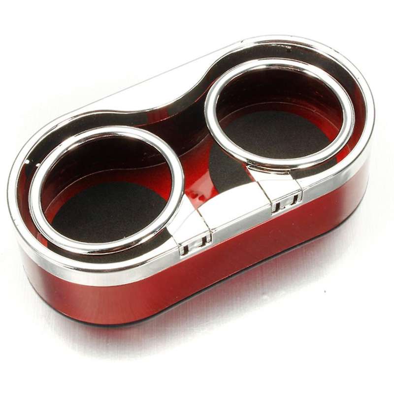 Dual Hole Drink Bottle Cup Holder Stand Durable Plastic Auto Mount