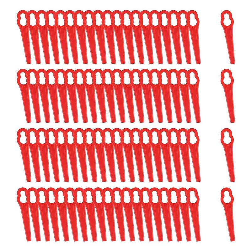 80 Pcs 8.3cm Plastic Grass Trimmer for Bosch Einhell Lawn Mower