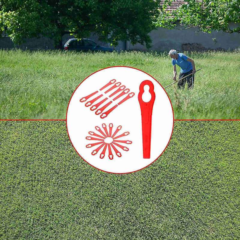 80 Pcs 8.3cm Plastic Grass Trimmer for Bosch Einhell Lawn Mower