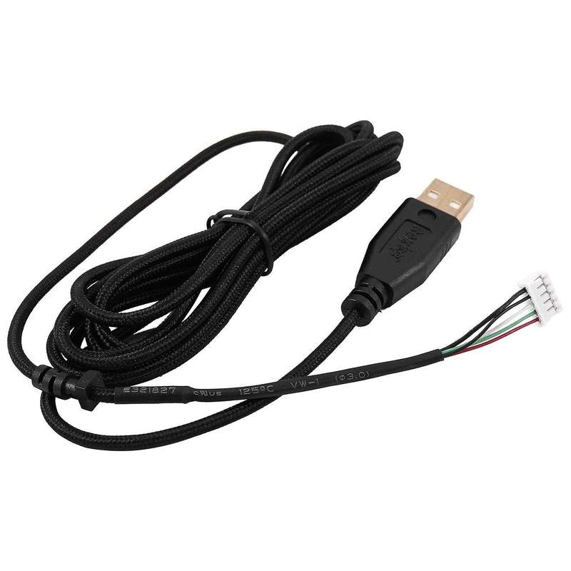 Usb Cable Mice 2.1m 5 Wires 5 Pins Black Gold Plated Gaming Mouse