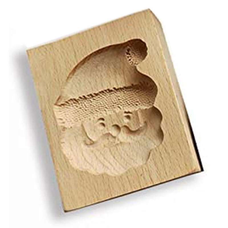 Wooden Cookie Mold Shortbread Mold Diy Cookie Mold 3d(santa Claus)