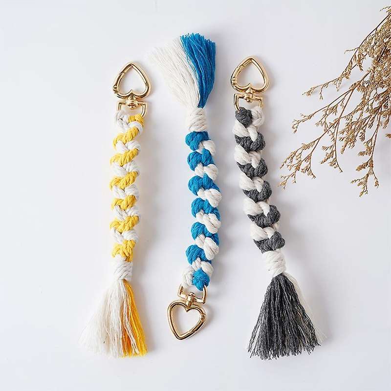 3pcs Tassel Keychains for Women Backpack Ornament Gift for Friends