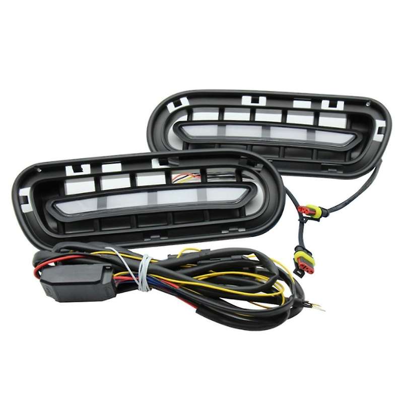For Kia Stinger 2017-2020 Car Fog Light Led Drl Daytime Running Light