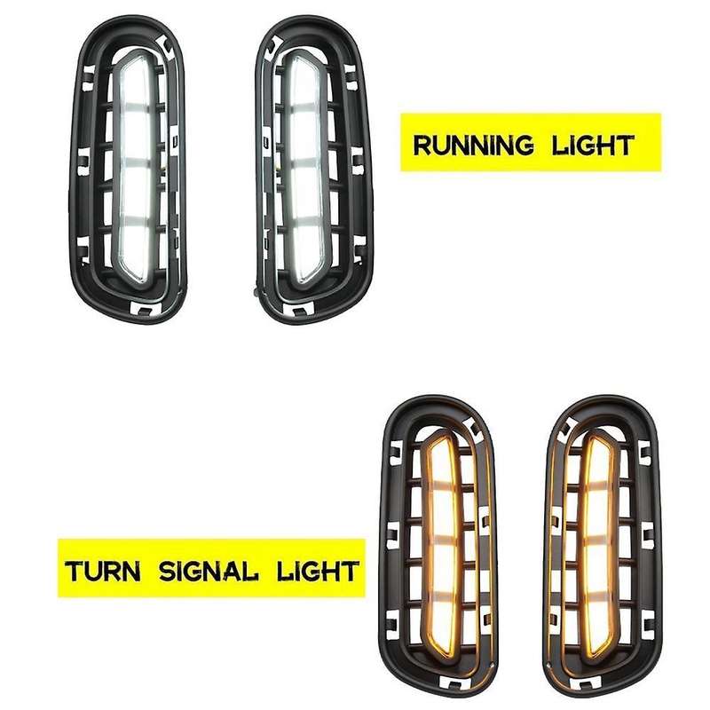 For Kia Stinger 2017-2020 Car Fog Light Led Drl Daytime Running Light