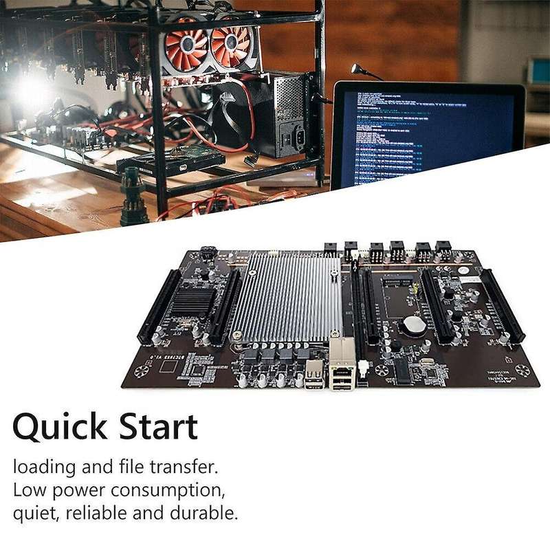 X79 H61 Btc Miner Motherboard with E5-2620 Cpu+4g Ddr3 Recc Server