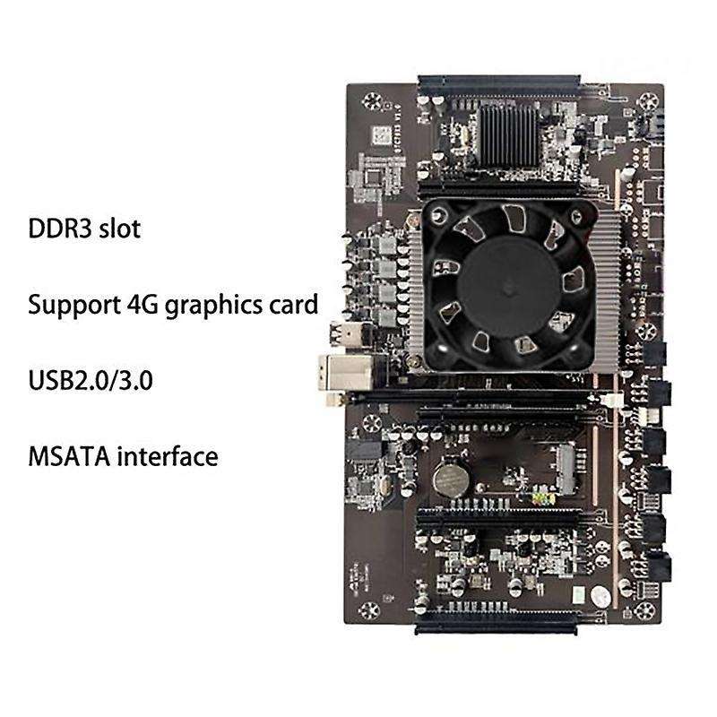 X79 H61 Btc Miner Motherboard with E5-2620 Cpu+4g Ddr3 Recc Server