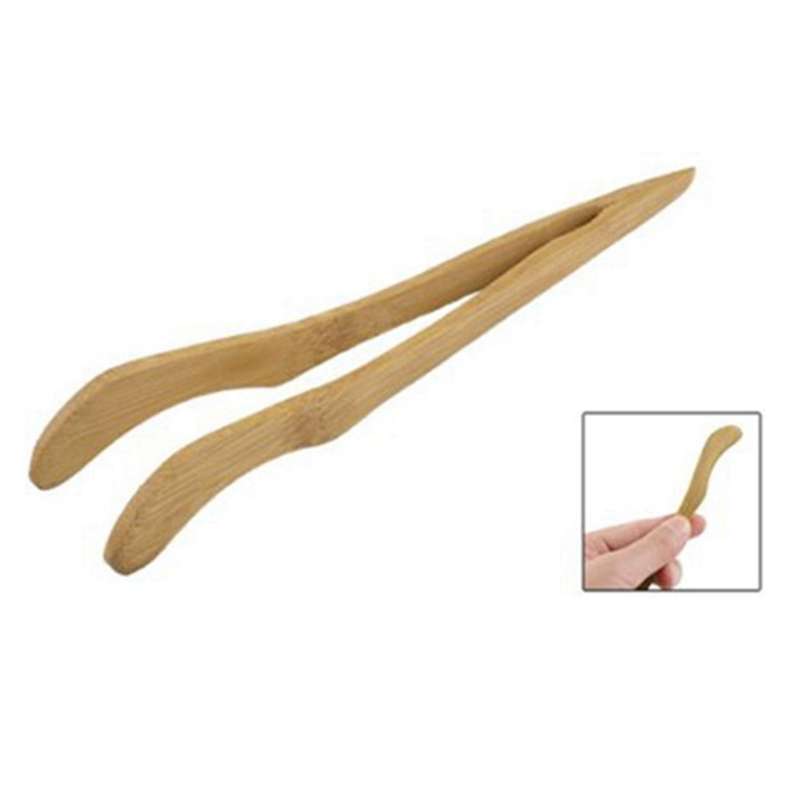Kitchen Wood Round Head Rice Scoop Soup Ladle Spoon 7.5 Inch L