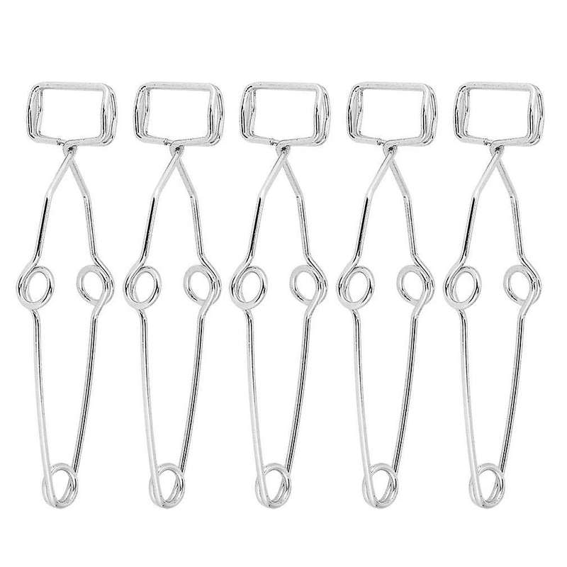 Test Tube Clamp 5 Pcs Test Tube Steel Clip for Lab Glass Test Tube