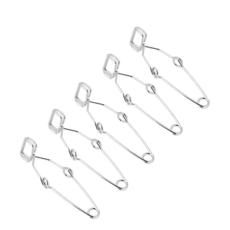 Test Tube Clamp 5 Pcs Test Tube Steel Clip for Lab Glass Test Tube