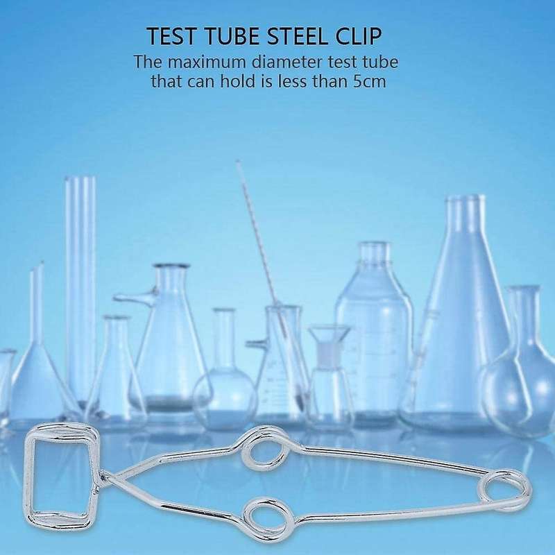 Test Tube Clamp 5 Pcs Test Tube Steel Clip for Lab Glass Test Tube