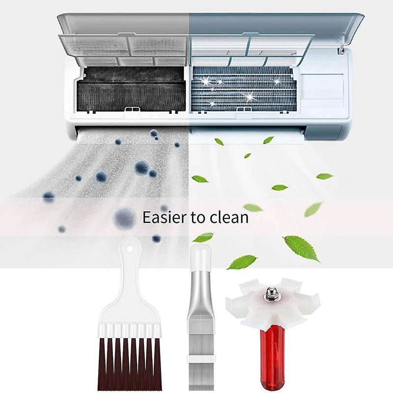 3pcs Condenser Fin Cleaner Brush,straightener Set for Air Conditioner