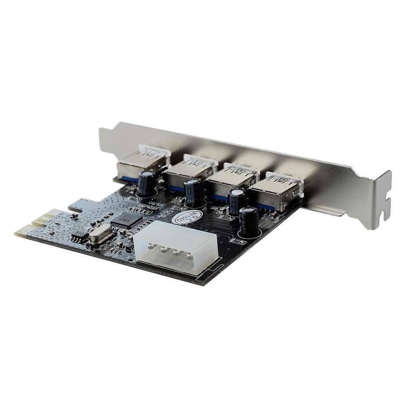 Fast Usb 3.0 Pci-e Pcie 4 Ports Express Expansion Card Adapter