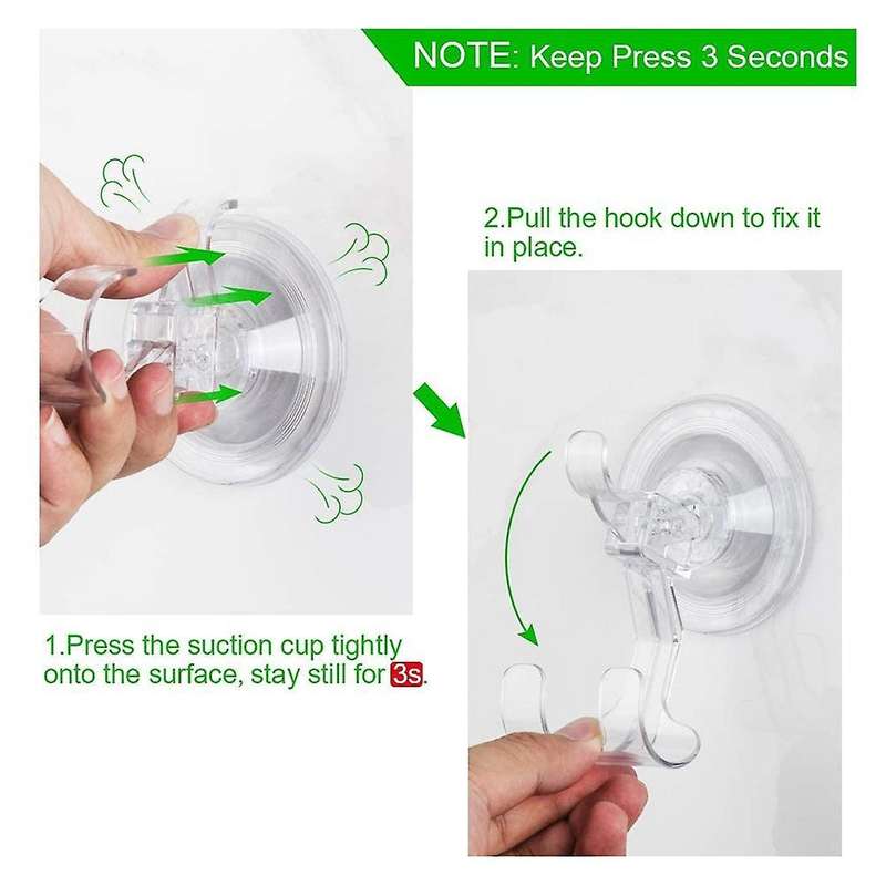 Shower Suction Hook, Suction Hook Detachable and Reusable Shower Hook