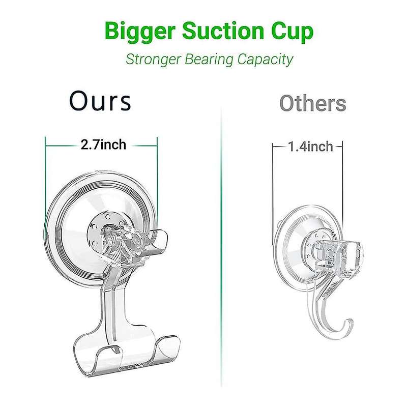 Shower Suction Hook, Suction Hook Detachable and Reusable Shower Hook