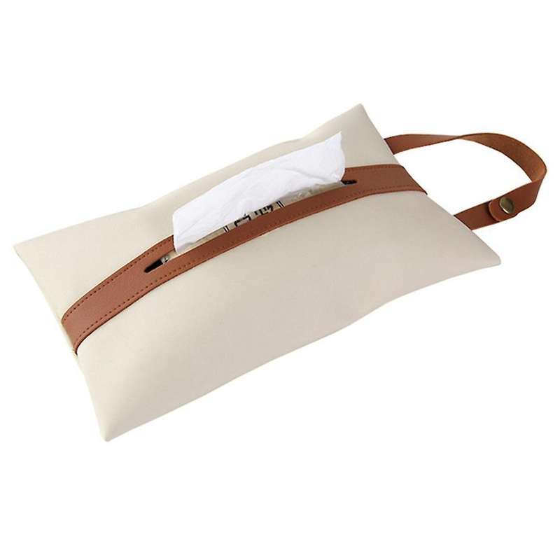 Napkin Papers Dispenser Holder Box Case Table Decoration Creamy White