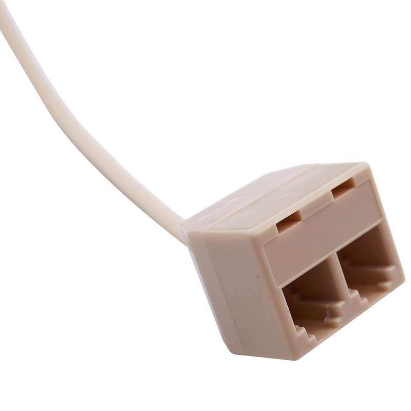 2 X 6p4c Rj11 Male to 2x Female Splitter Tele Pone Connector Adapter