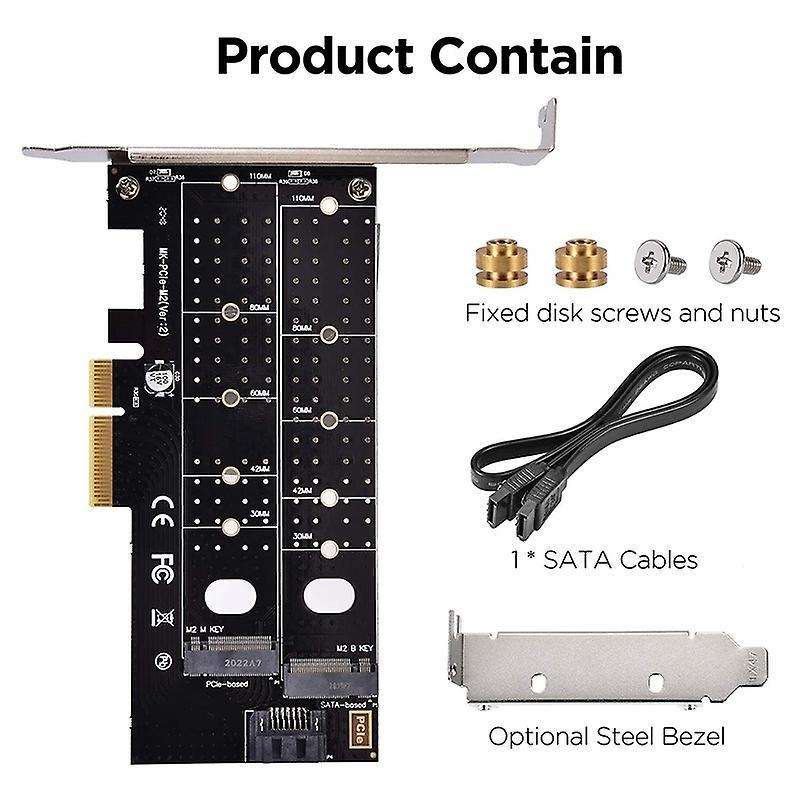 M.2 Nvme & M.2 Ngff to Pcie 3.0 X4 Adapter, Controller Expansion Card