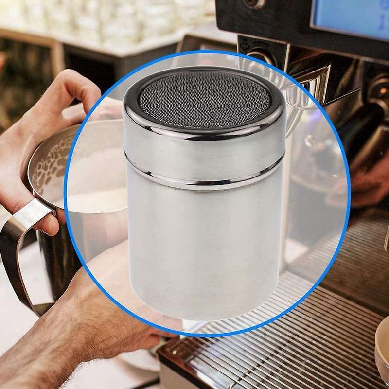 Chocolate Shaker Duster Coffee Flour Sifter Stainless Steel Art