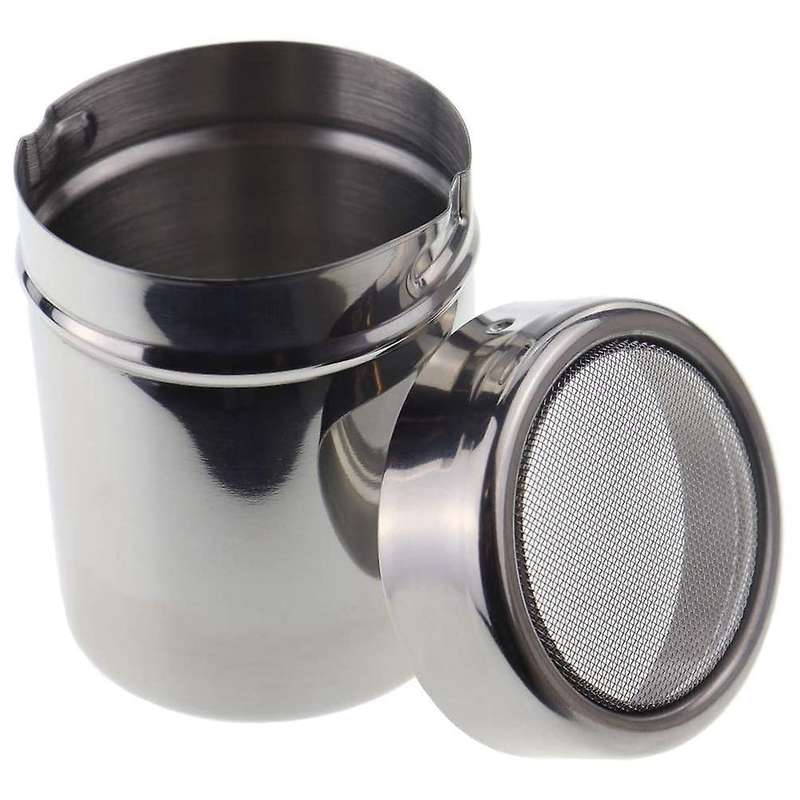 Chocolate Shaker Duster Coffee Flour Sifter Stainless Steel Art
