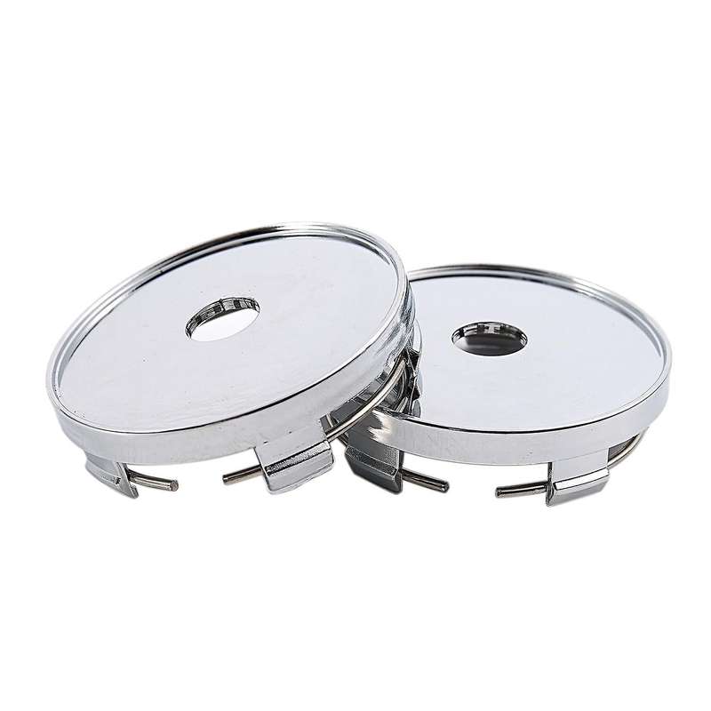 Set Of 4 Chrome Wheel Center Hub Cap Universal Car Plastic 60mm