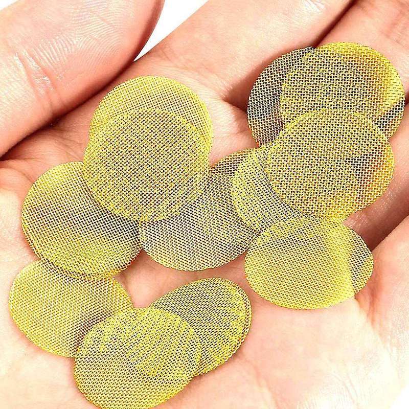 200 Pcs 304 Stainless Steel Pipe Screens Brass Screens Filters,19mm