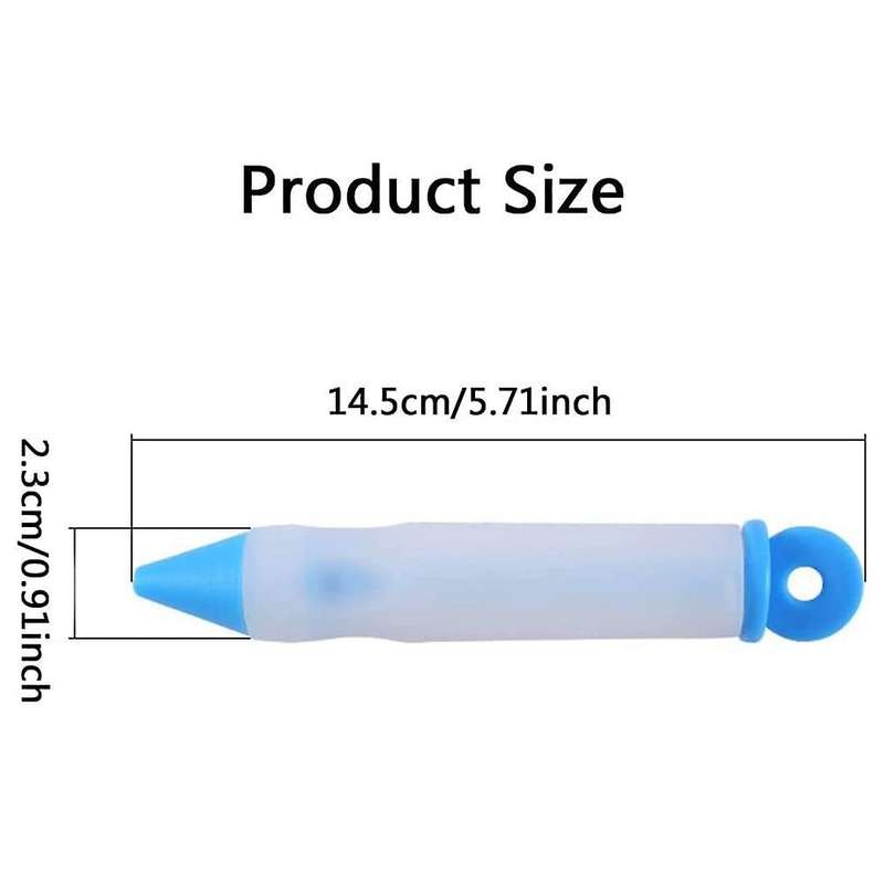 4pcs Silicone Food Writing Pen Diy Decorating Pen for Cake Cookie