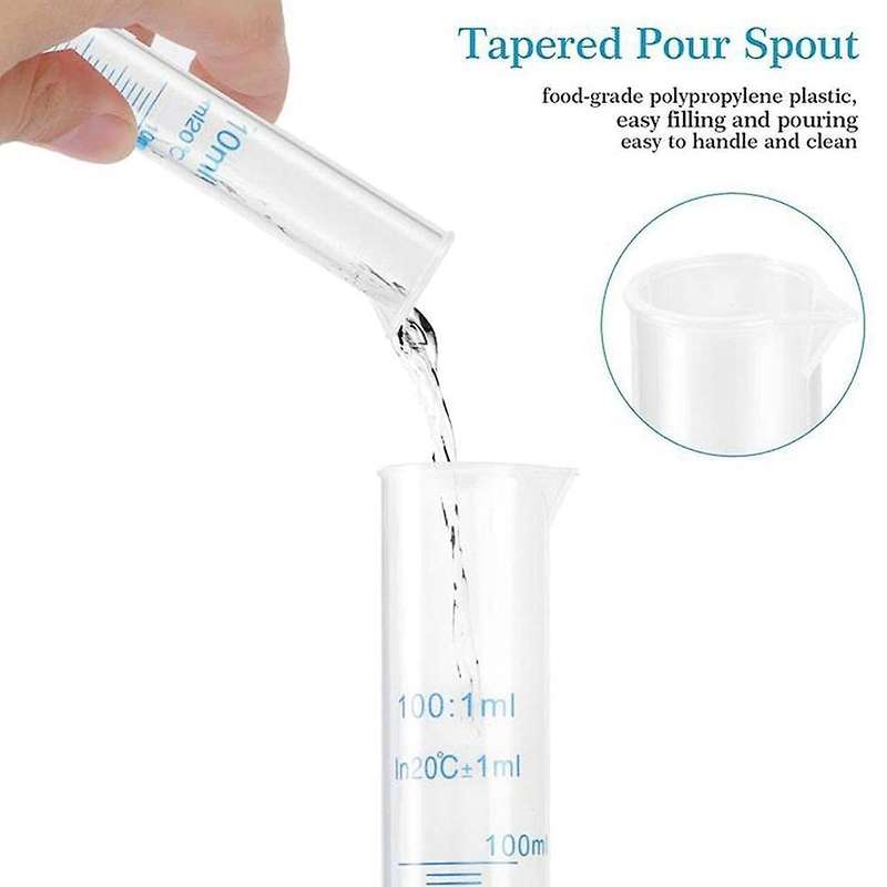 Measuring Cylinder Plastic Graduated Tube Tool for Lab(25ml)