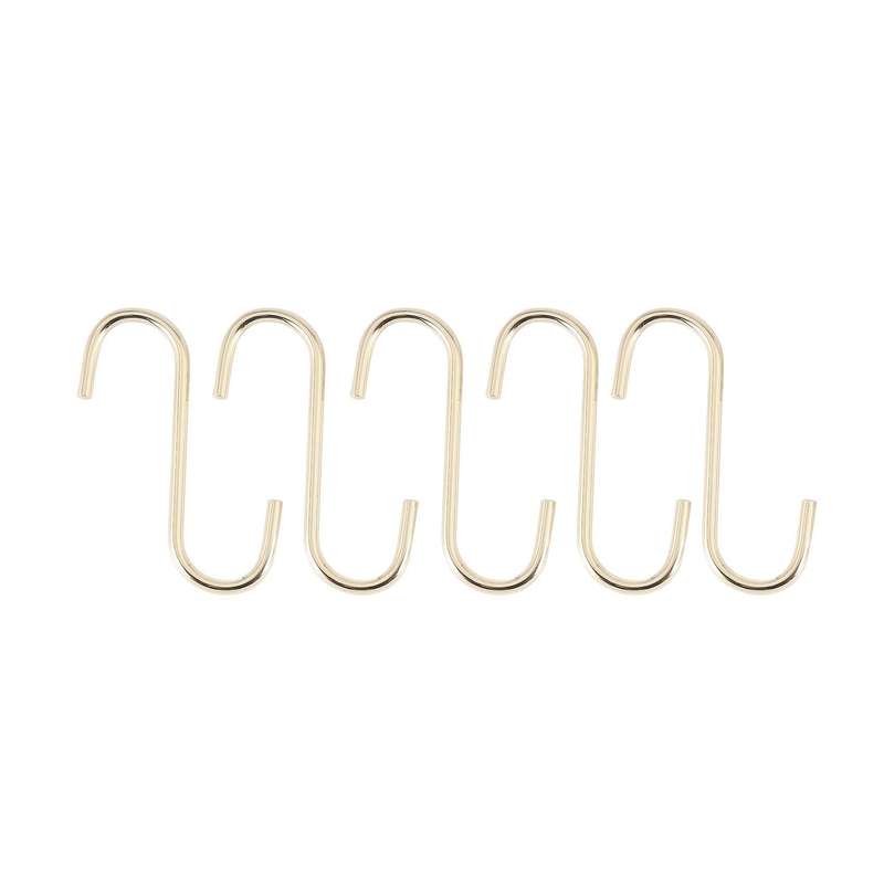 Gold Iron S Shaped Hooks Hanging Hanger Storage Holder Home Organizer