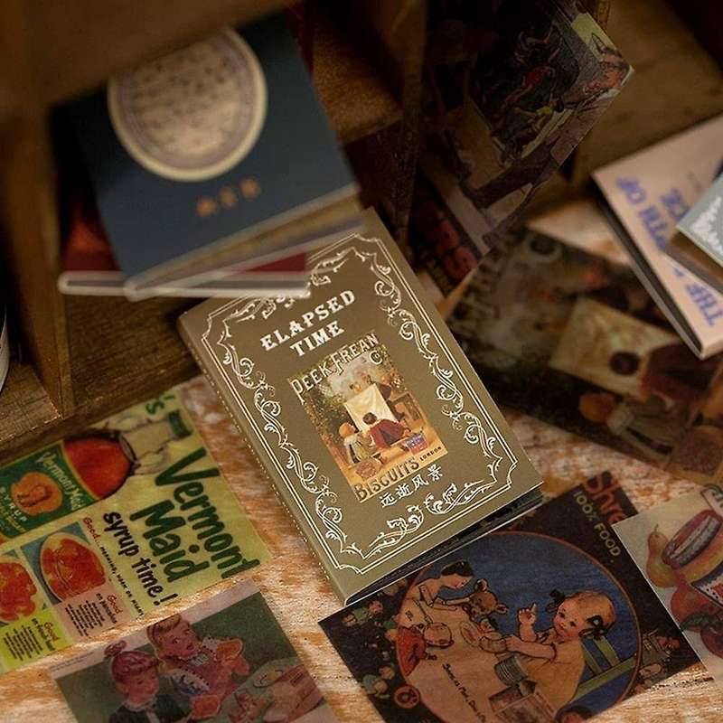 Vintage Scrapbooking Paper Collection Phone Decoration Scrapbook J