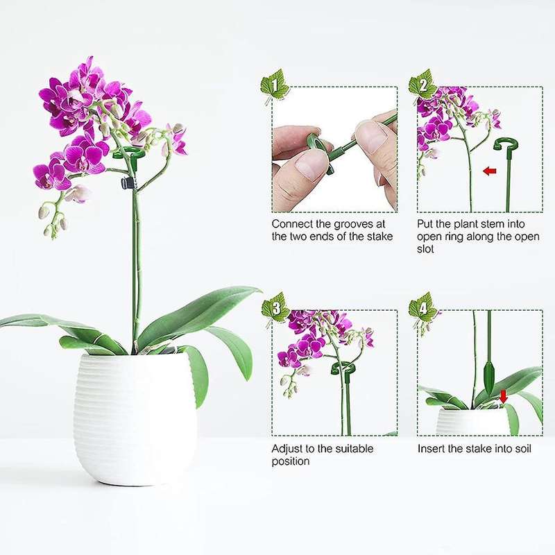 60pcs Plant Supports Set-20 Pack Flower Plant Stakes Sticks (3 Sizes)