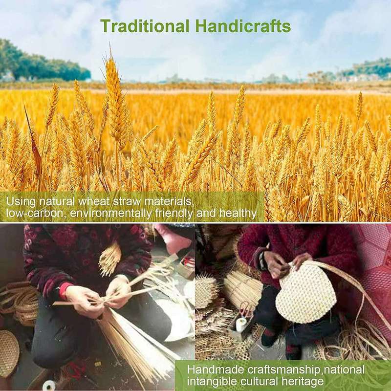 Hand Woven Fan Natural Fan Natural Wheat Straw Hand Fan(small)