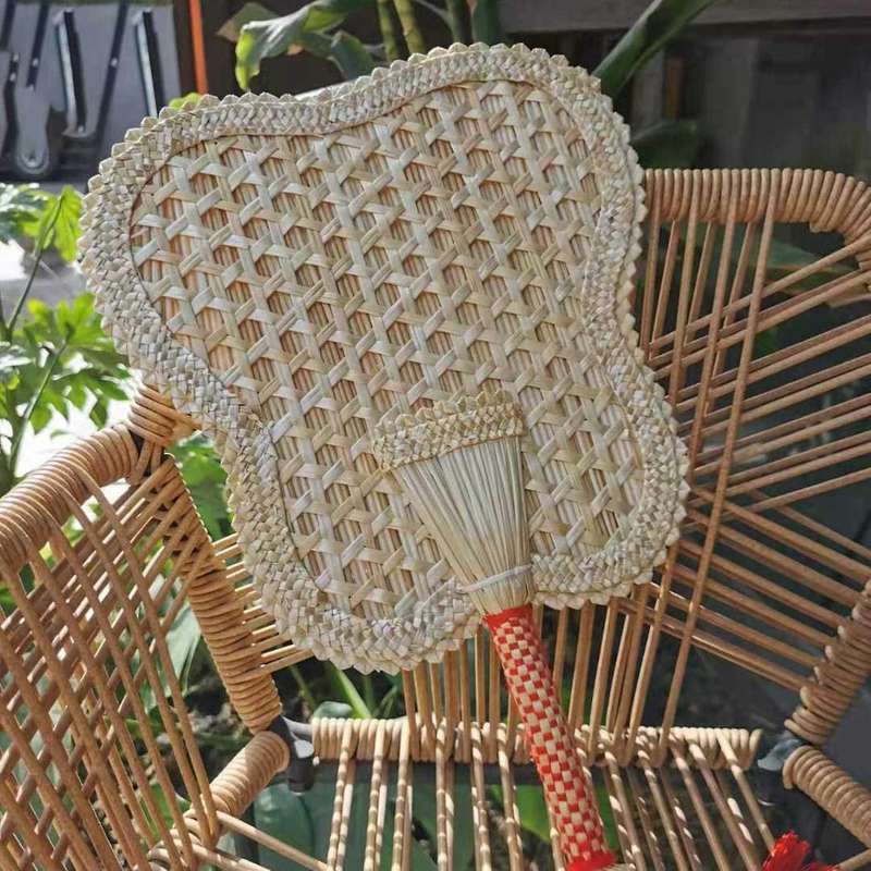 Hand Woven Fan Natural Fan Natural Wheat Straw Hand Fan(small)