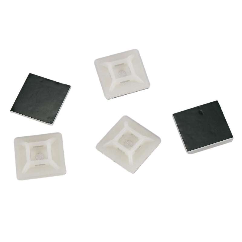 100x 1 Pack Sort Adhesive Cable Wire Lead Tie Square Clips Holder