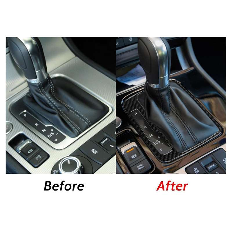For-touareg 2011-2018 Real Carbon Fiber Console Gear Shift Frame