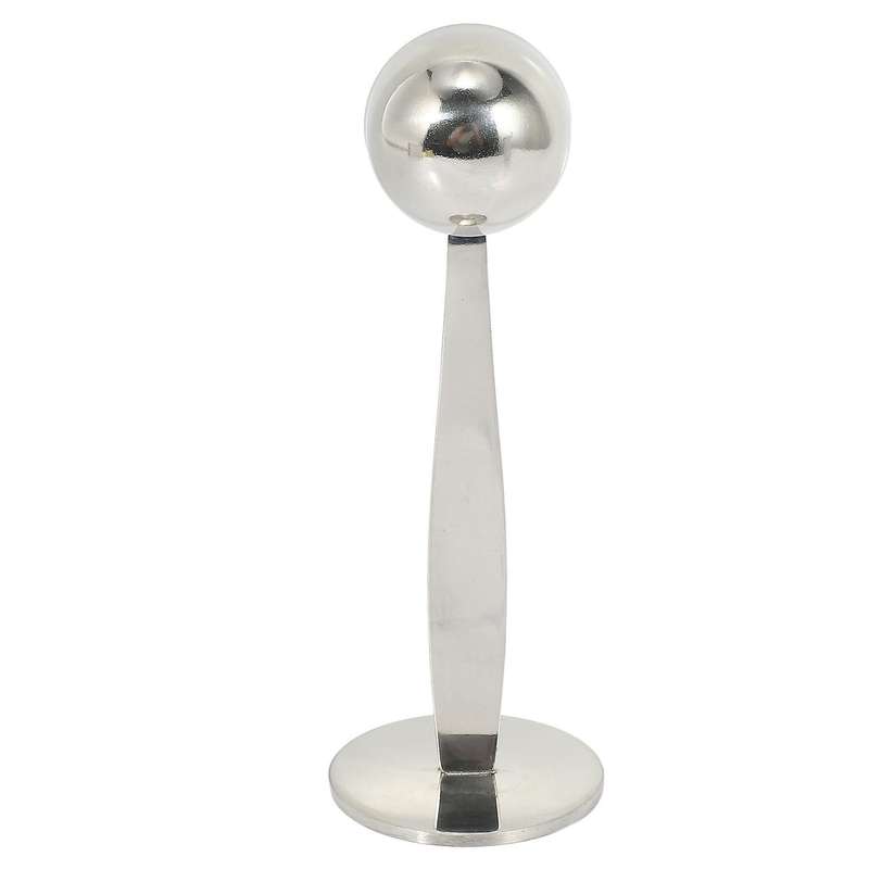 Espresso Stand Coffee Measure Tamper Spoon Stainless Steel Silver