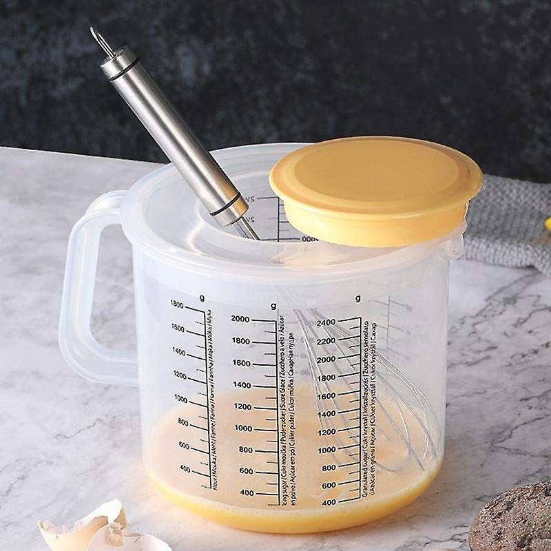 Plastic Ounce Measuring Cups and Mixing Pitcher for Baking with Guard
