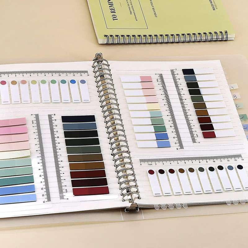1200 Pcs Sticky Index Label Signs, Page Marker Sticker Translucent