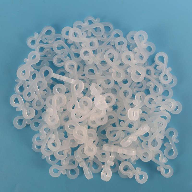 120pcs Plastic S Clips Gutter Hook, Christmas Light Clips for Gutters