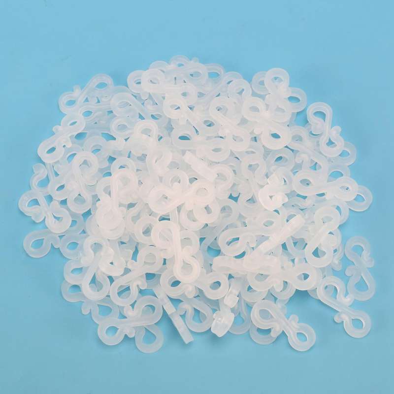 120pcs Plastic S Clips Gutter Hook, Christmas Light Clips for Gutters
