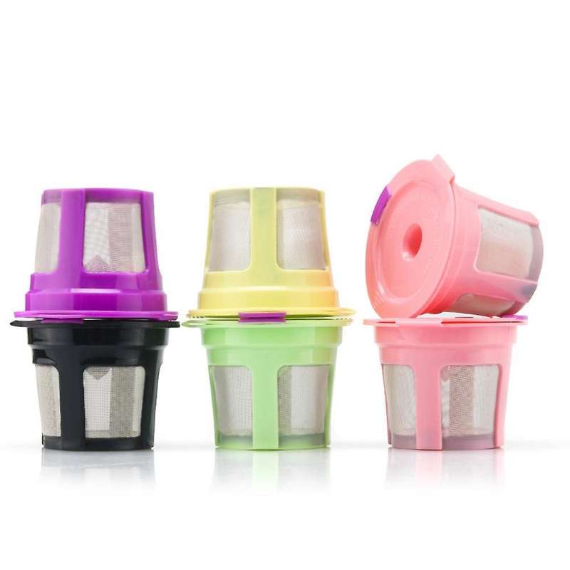 Reusable Rainbow Colors K Cups Refillable Kcups Coffee Filters,b