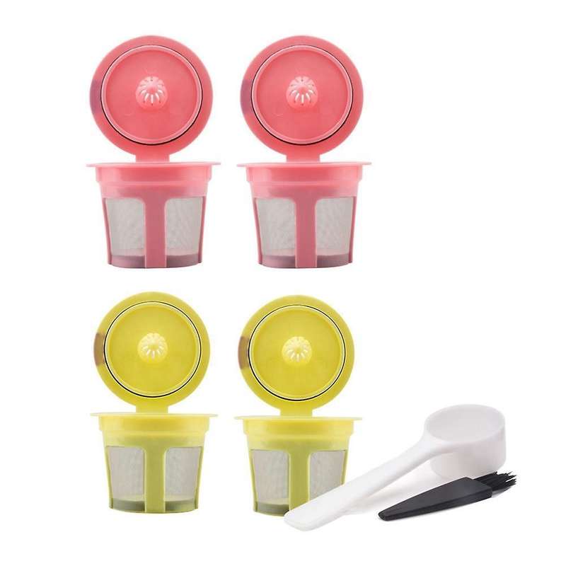 Reusable Rainbow Colors K Cups Refillable Kcups Coffee Filters,b