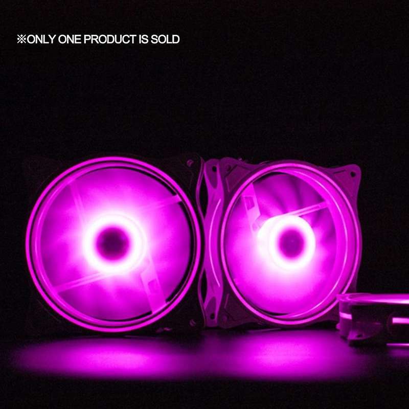 12cm Pink Led Silent High Wind Volume Computer Rgb Cooling Fan
