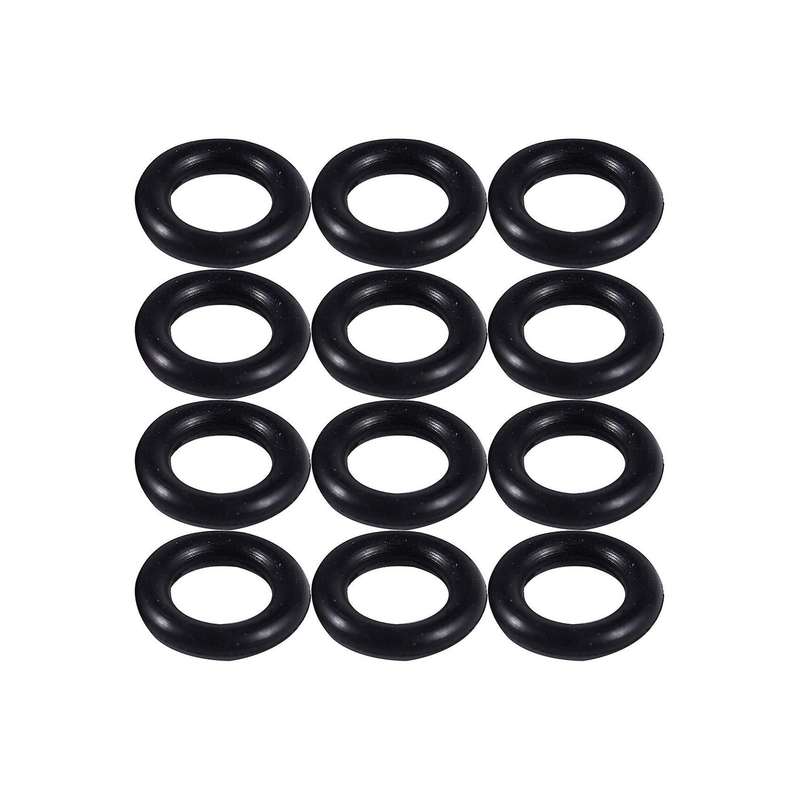 Schwarz 9 Mm X 2.0 Mm Rubber Dichtscheiben O Rings 12 Pcs