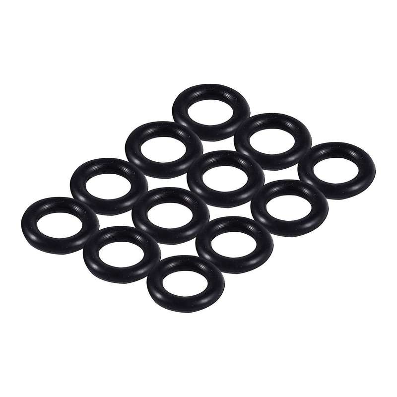 Schwarz 9 Mm X 2.0 Mm Rubber Dichtscheiben O Rings 12 Pcs