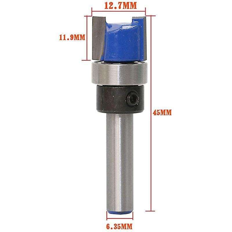 3pcs 1/4 Inch Shank Flush Trim Router Bits Pattern Template Router