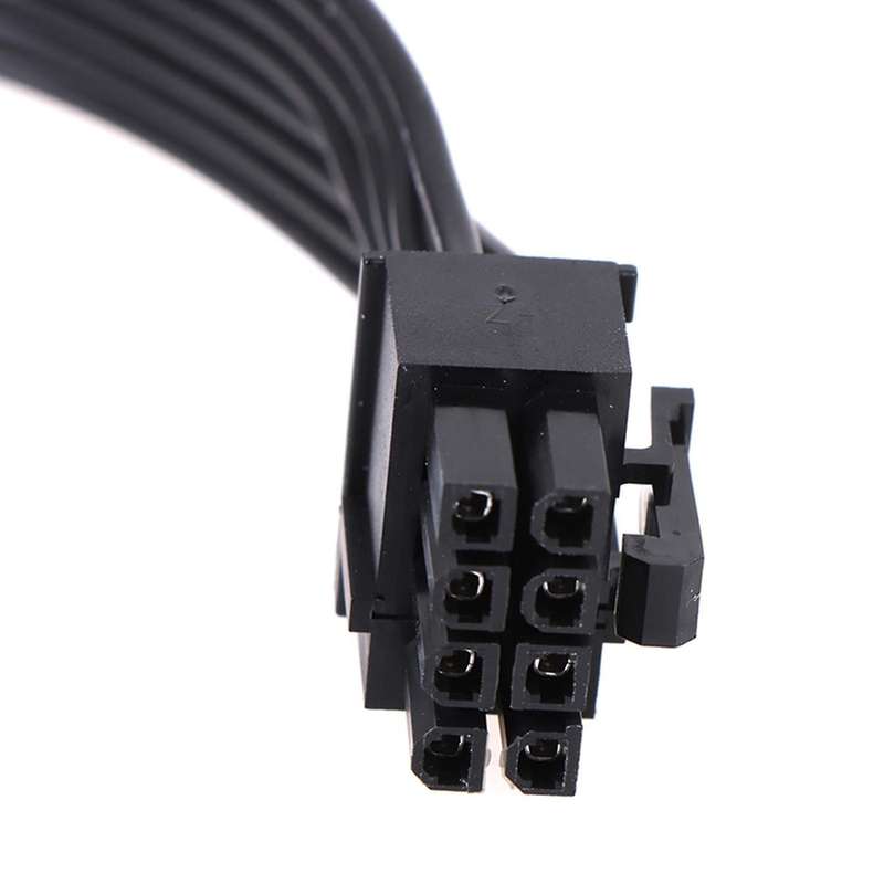 2pc 80cm Pcie 8-pin 1 to 2 Split Power Graphics Module Cable