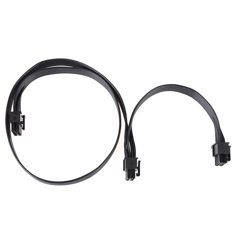 2pc 80cm Pcie 8-pin 1 to 2 Split Power Graphics Module Cable