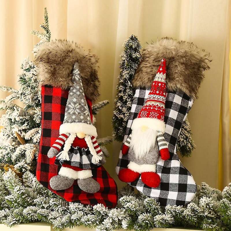 Christmas Decorations Santa Socks Ornaments Gift Bags Home Decor,b